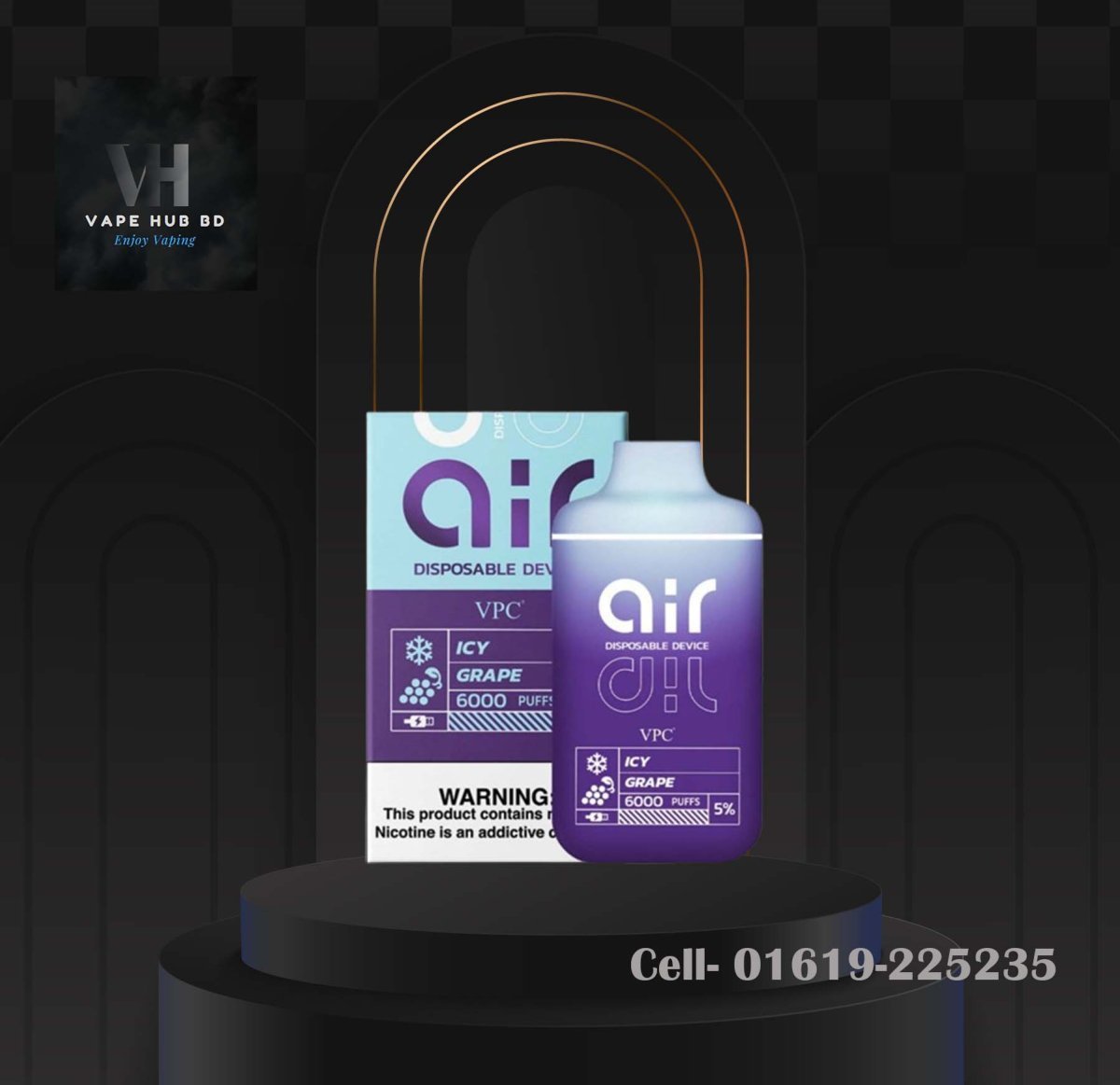 Air Icy Grape-VPC- Disposable Vape 6000 puffs