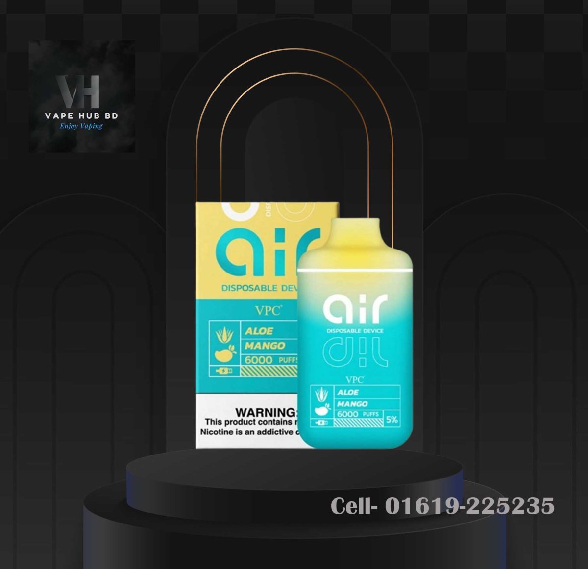 Air Aloe Mango VPC- Disposable Vape 6000 Puff