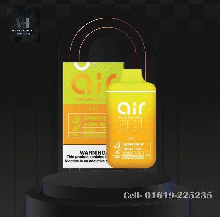 Air Honeydew Boba Tea-VPC- Disposable Vape 6000 Puffs