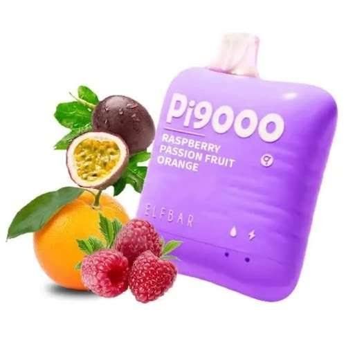 Elfbar PI 9000 Puffs Raspberry Passion Fruit Orange Disposable Vape