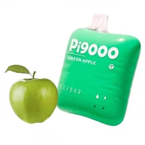 Elfbar PI 9000 Puffs Green Apple Disposable Vape