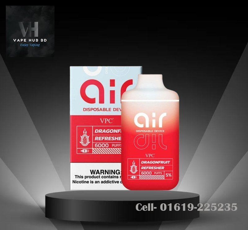 Air Dragonfruit Refresher-VPC- Disposable Vape 6000 Puff Price in BD