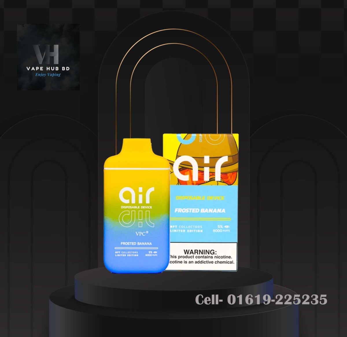 Air Frosted Banana- VPC- Disposable Vape 6000 Puffs Price In BD