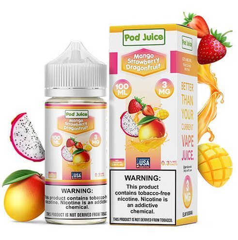 Pod Juice Mango Strawberry Dragon fruit- 100ml