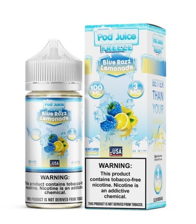 Pod Juice Freeze Blue Raaz Lemonade- 100ml