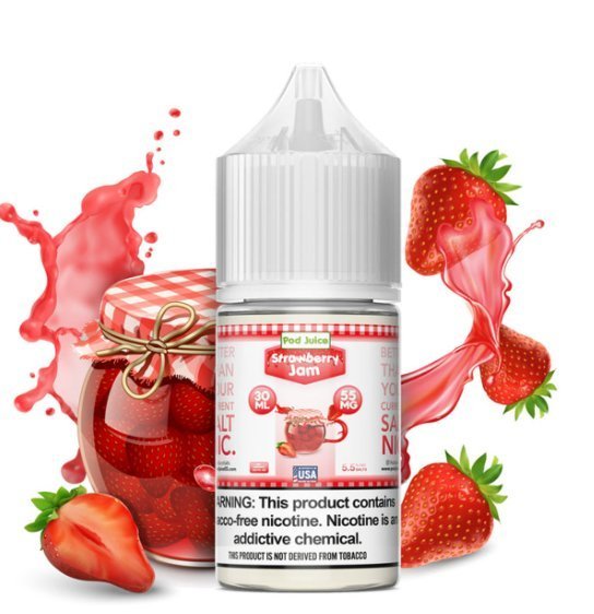 POD JUICE STRAWBERRY JAM- 30 ML 55 MG