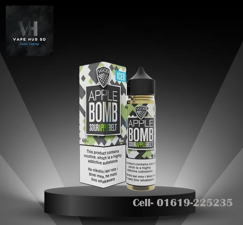 Vgod Apple Bomb ICE 60 ML Freebase