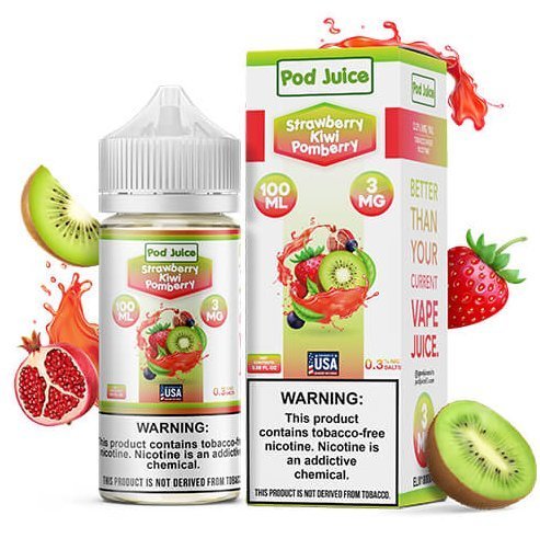 Pod Juice Strawberry Kiwi Pomberry- 100ml
