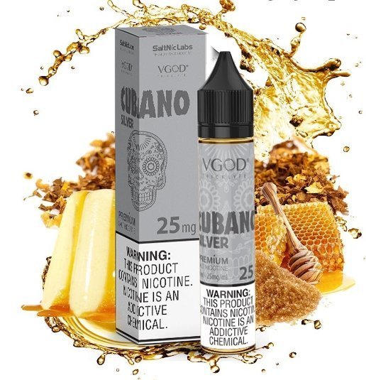 Vgod Cubano Silver- Bold Creamy Cigar- Salt Nic