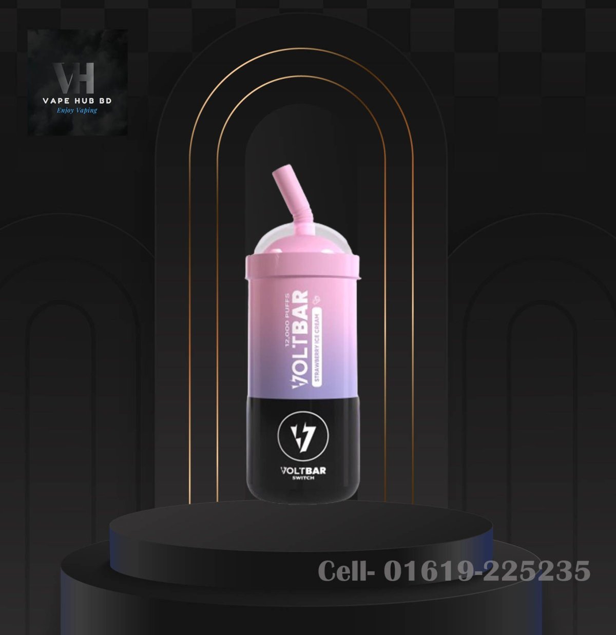 Voltbar 12K Strawberry Ice Cream Full Kit