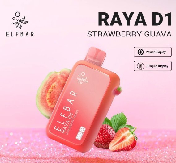 Elfbar Raya D1 Strawberry Guava 13000 Puffs