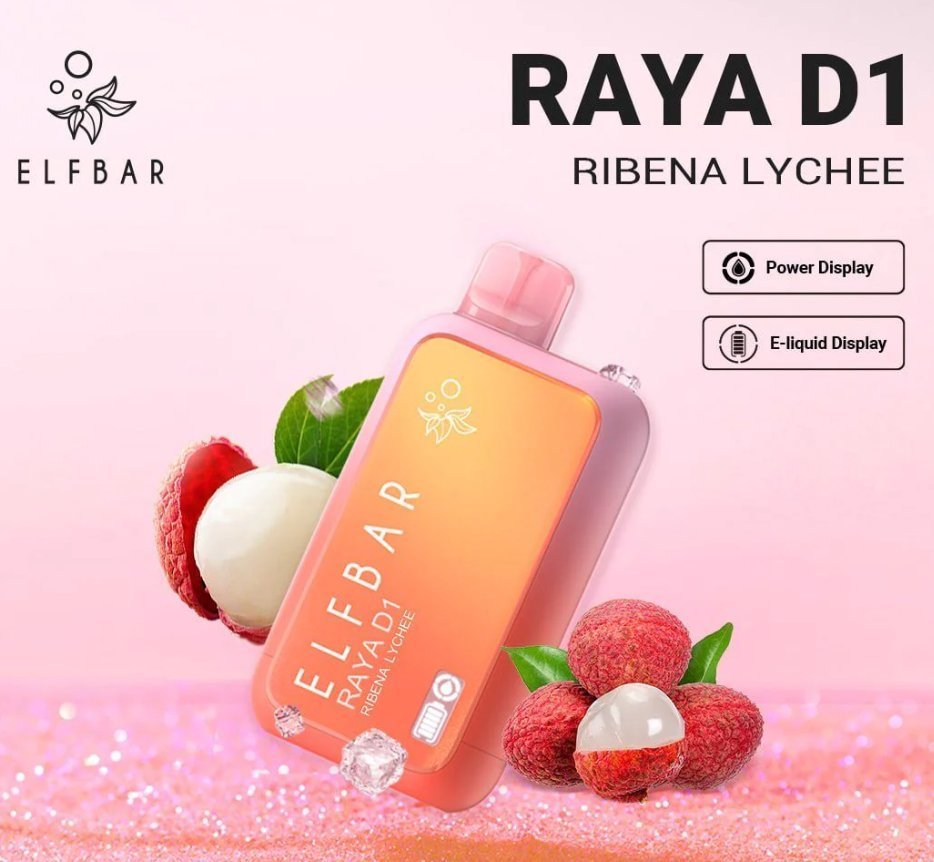 ElfBar Raya D1 Ribena Lychee (13,000 PUFFS)