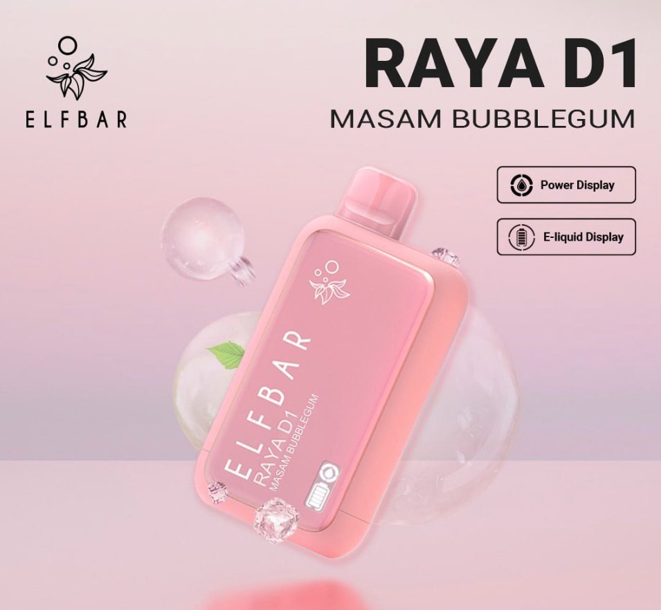 Elfbar Raya D1 Masam Bubblegum 13000 Puffs