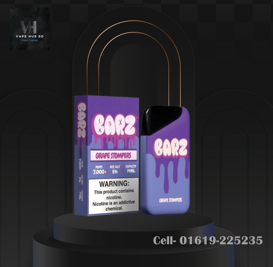 BARZ GRAPE STOMPERS DISPOSABLE 70000 PUFFS
