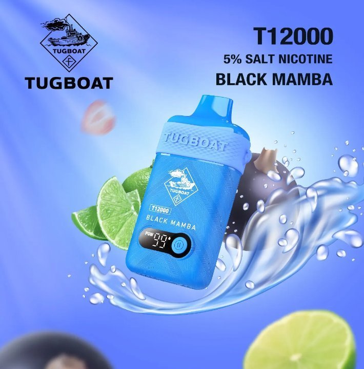 Tugboat T 12k Puffs Black Mamba Disposable Vape