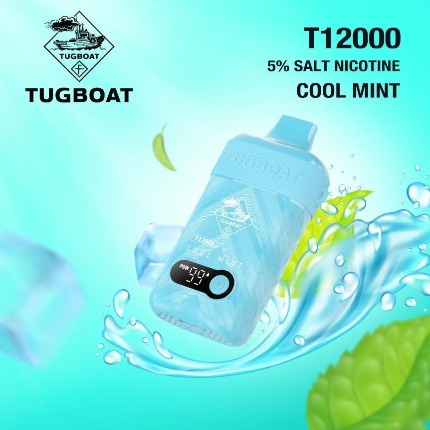 Tugboat T 12k Puffs Cool Mint Disposable Vape