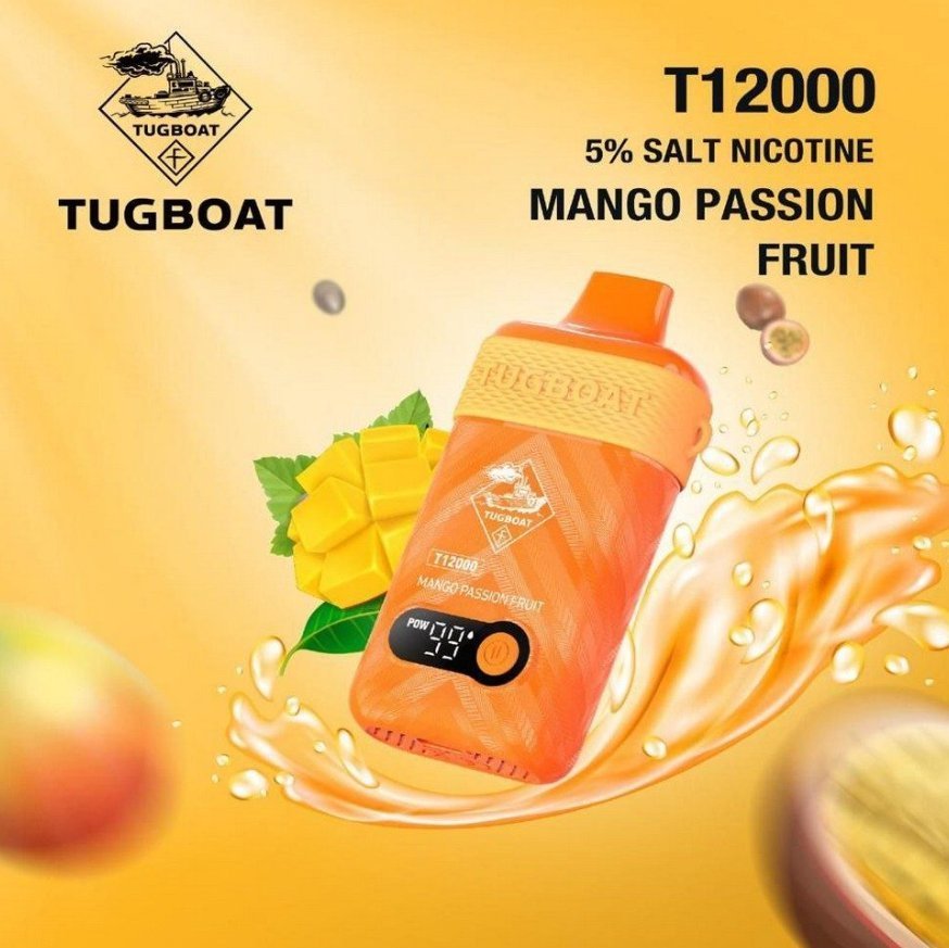 Tugboat 12k Mango Passion Fruit Disposable Vape