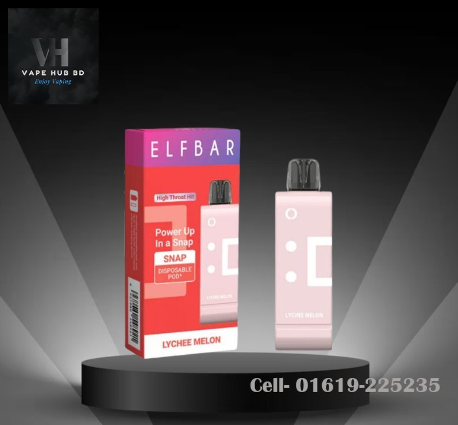 Elfbar Snap Lychee Melon- Prefilled Cartridge-14K Puffs