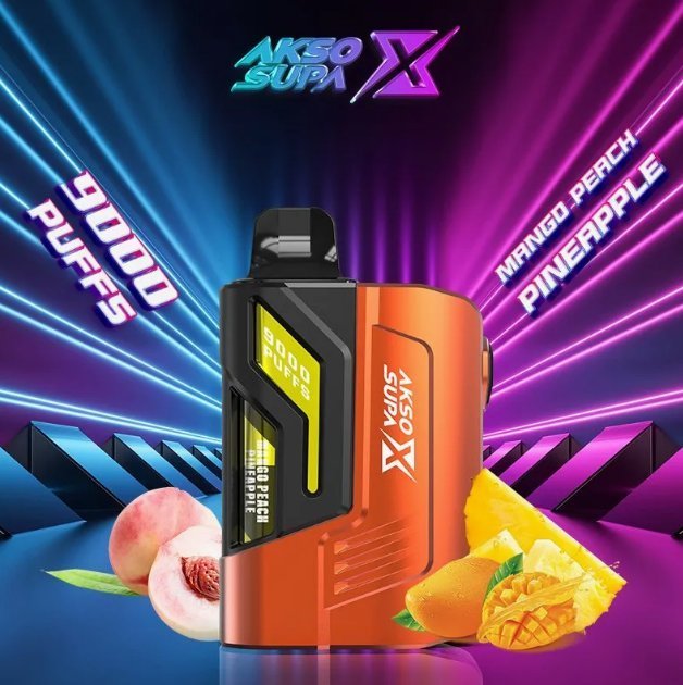 Akso X Supa Mango Peach Pineapple 9k Puffs