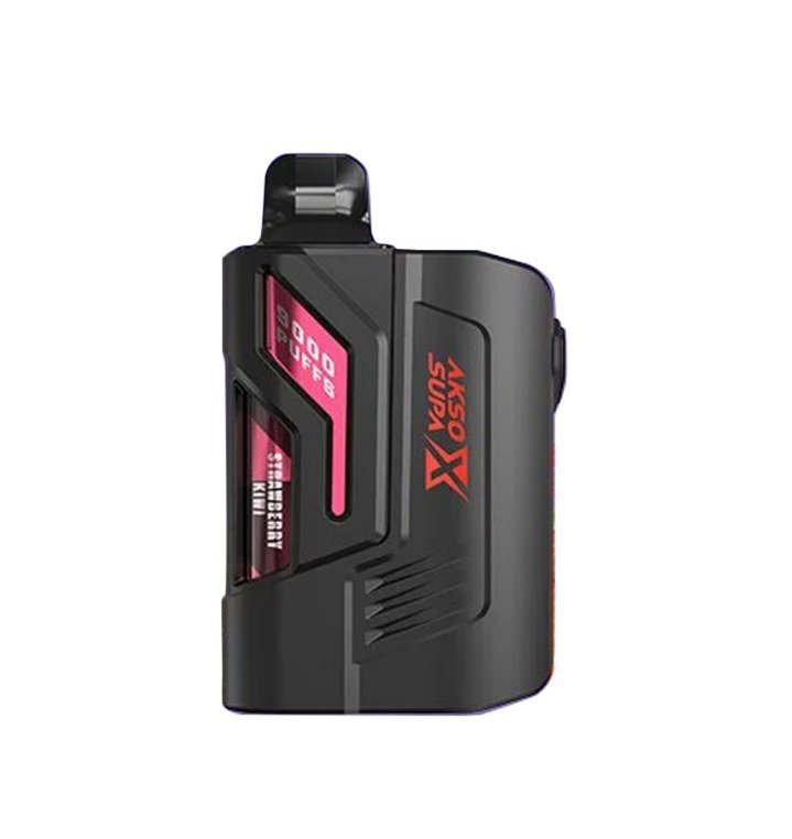 Akso X Supa Strawberry Kiwi 9k Puffs