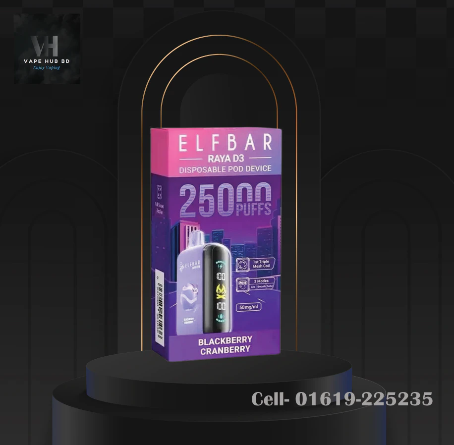 Blackberry Cranberry 25K Puffs By Elfbar Raya D3