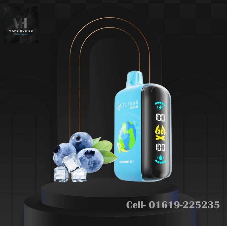 Blueberry Ice 25K Puffs By Elfbar Raya D3