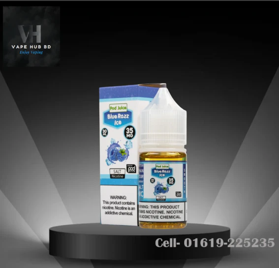 Pod Juice Blue Razz Ice Nic Salt- 30ML