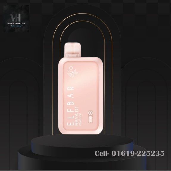 ELFBAR RAYA D1 PEACH ICE 10000 PUFFS DISPOSABLE VAPE