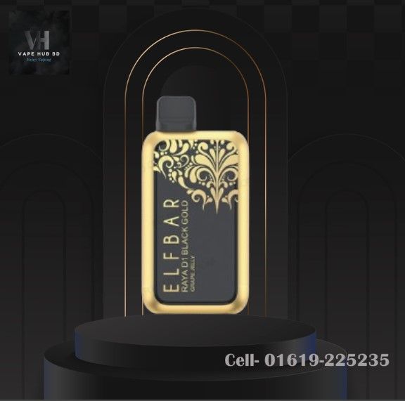 ElfBar Raya D1 Grape Jelly Black Gold 10000 Puffs-Price In BD