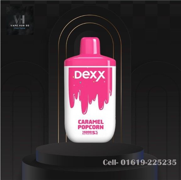 Dexx Caramel Popcorn 16K puffs disposable vape