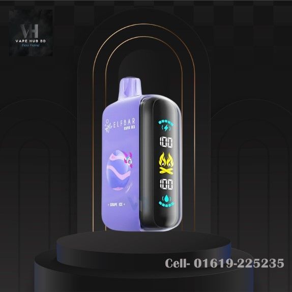 Grape Ice 25K Puffs By Elfbar Raya D3