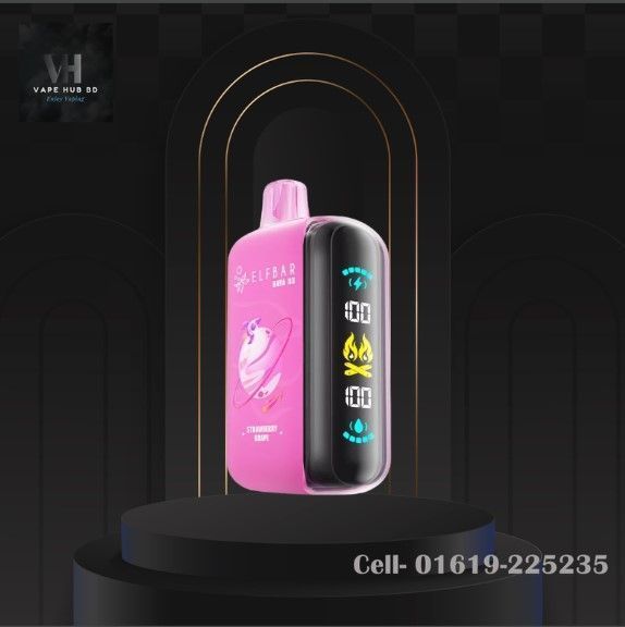 Strawberry Grape 25K Puffs By Elfbar Raya D3