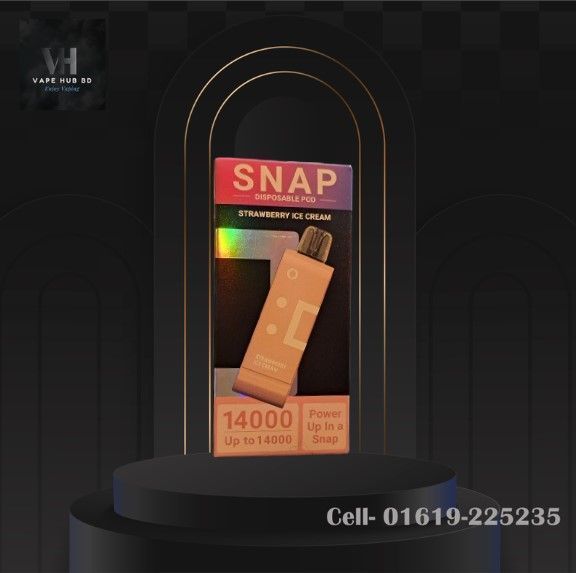 Elfbar Snap Strawberry Ice-Cream- Prefilled Cartridge-14K Puffs