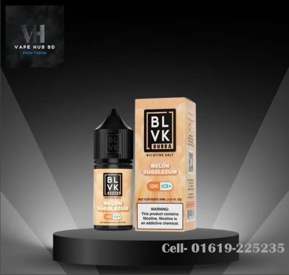 BLVK Bubba Melon Bubblegum Ice Salt Nic- 30ML- Price in BD.
