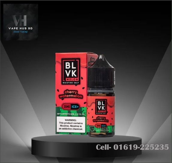 BLVK Melon Cherry Watermelon Ice Salt Nic- 30ML- Price in BD.