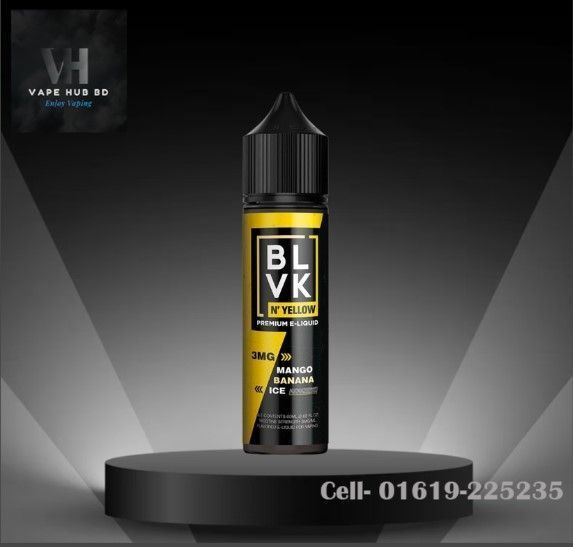 Mango Banana Ice By BLVK N ' YELLOW -60 ML-Freebase