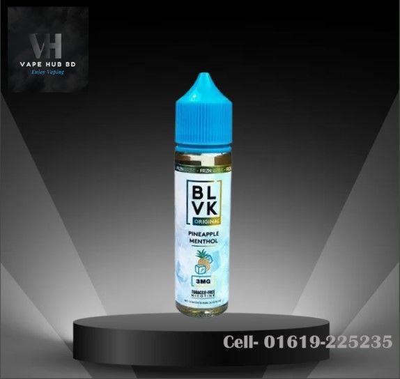 Pineapple Menthol By Blvk Original -60 ML-Freebase