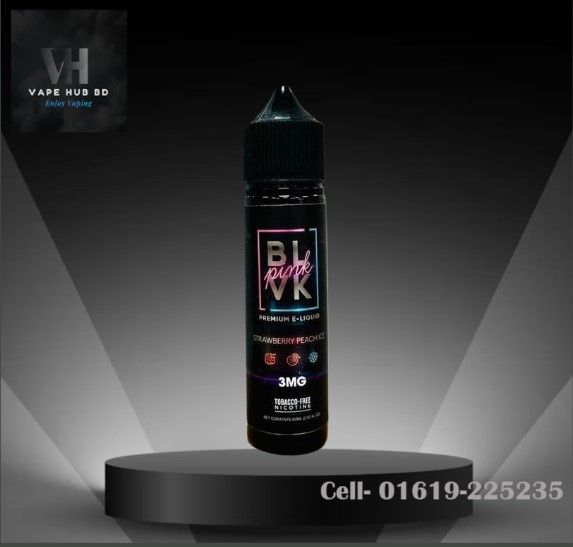Strawberry Peach Ice By Blvk Pink -60 ML-Freebase