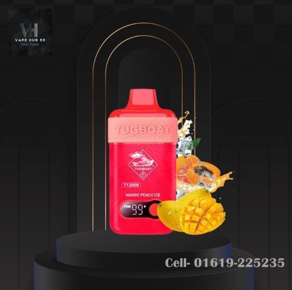 Tugboat T12k Mango Peach Ice Disposable Vape