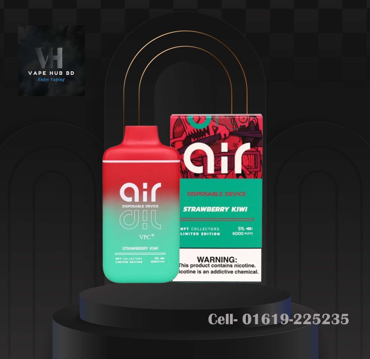 Air Vpc Strawberry Kiwi-VPC- Disposable Vape 6000 puffs