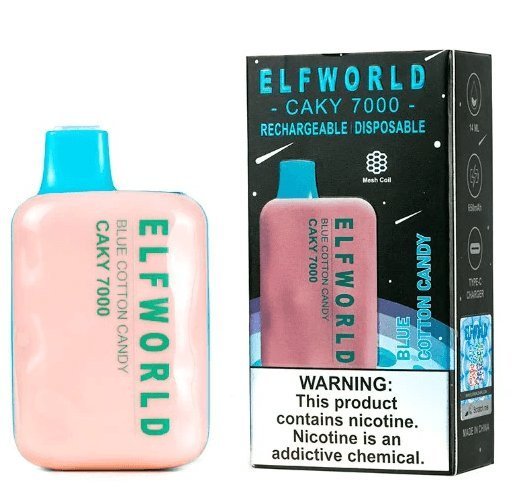 Elfworld Blue Cotton Candy- 7000 puffs