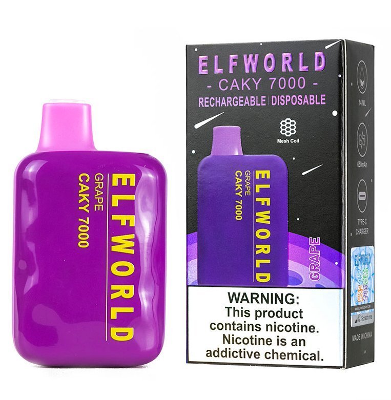 Elfworld Grape Disposable 7000 Puffs