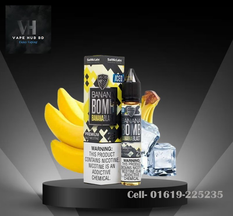 Vgod Banana Bomb Ice- Salt Nic 30 ML