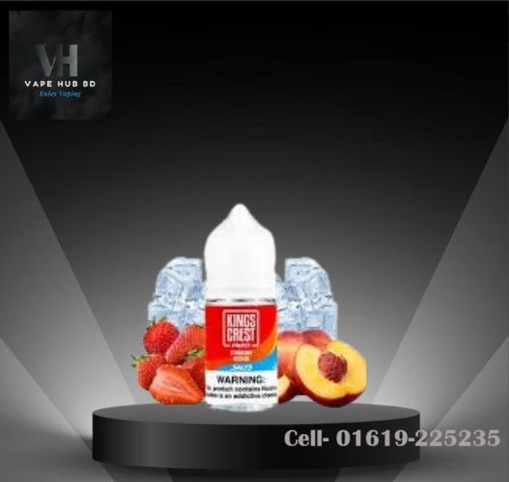 Kings Crest Strawberry Peach Ice- 30 ML