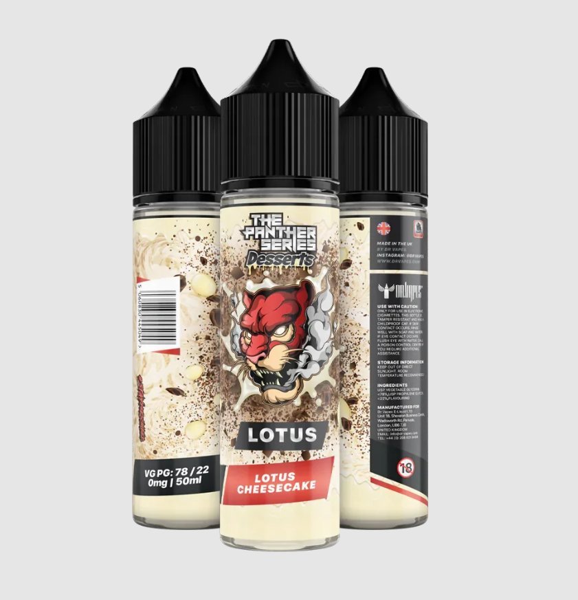 Panther Series Lotus Cheesecake- Dr. Vapes Freebase