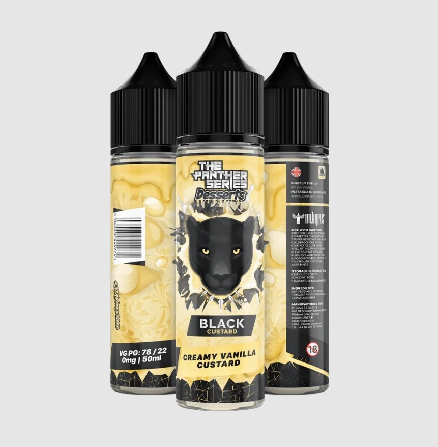 The Panther Series Desserts - Black Custard - Creamy Vanilla Custard 60 ML