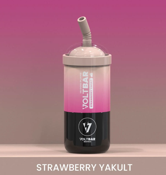 Voltbar 12K Puffs Strawberry Yakult Full Kit Price In BD - Vape Hub BD