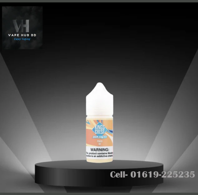Peach Ice 30 ML Nic Salt By Kings Crest
