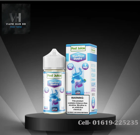 Pod Juice Blue Razz Slushy- 100ml