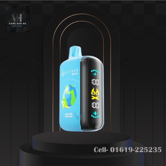 Blueberry Raspberry 25K Puffs By Elfbar Raya D3